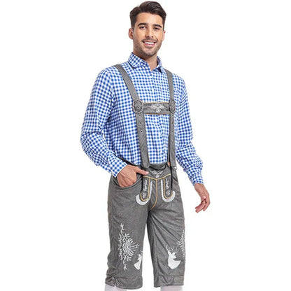 Traditioneel Kostuum voor Mannen met Schort en Blouse