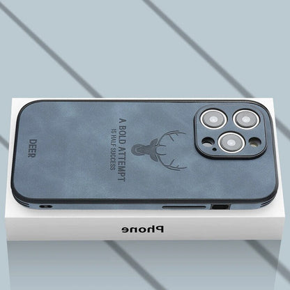 Leren iPhone Hoesje met Stijlvol Design en Schokbestendige Bescherming