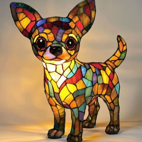 Dieren Tafellamp LED Kleurrijk Mozaïek Design met USB - Velinix