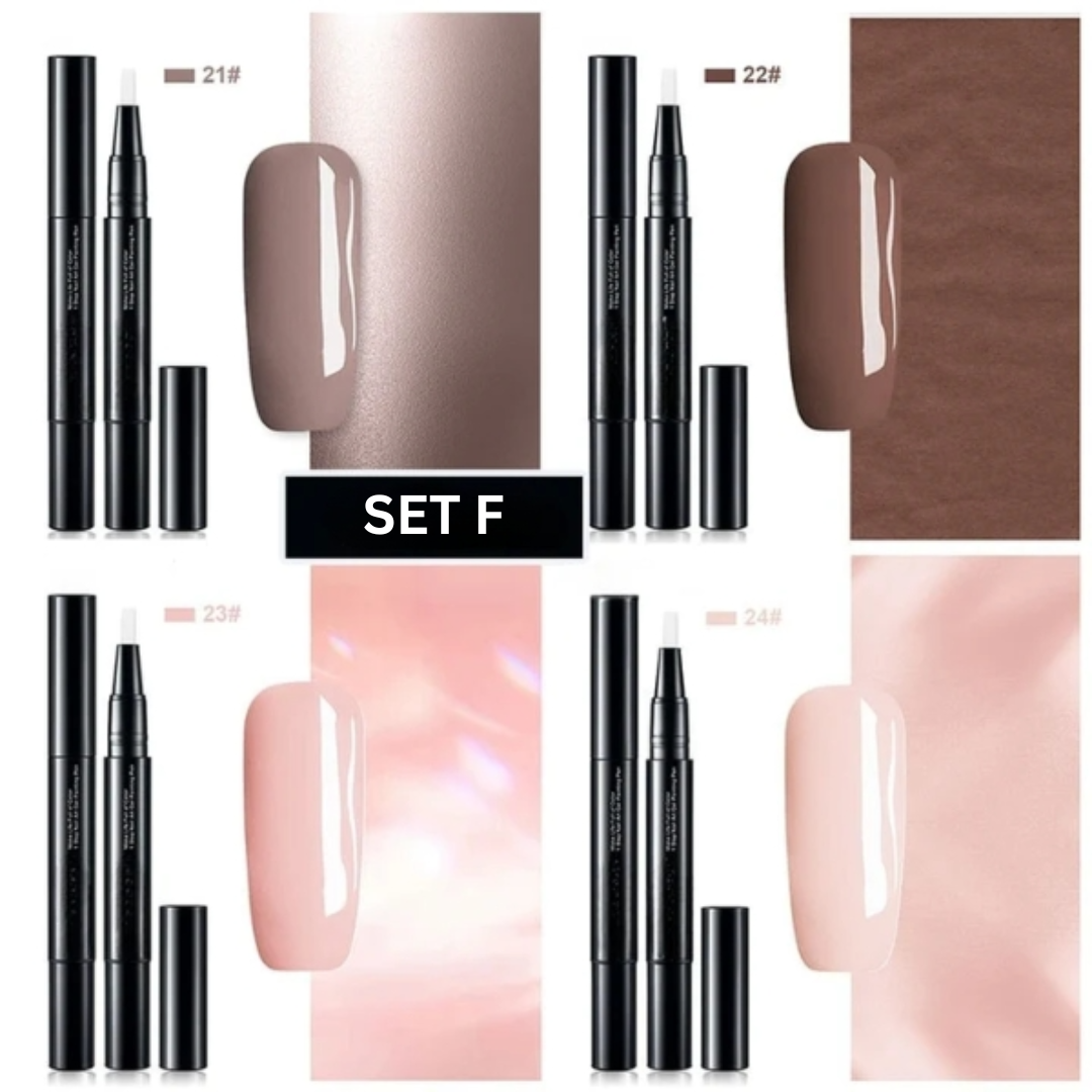Nagellakstiften Set van 4 Langhoudend Gel Nagellak