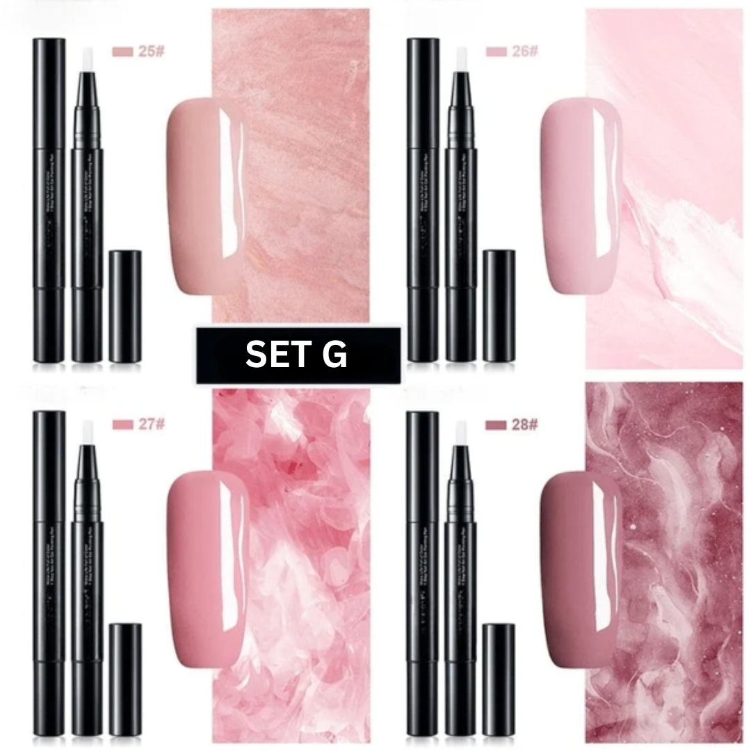 Nagellakstiften Set van 4 Langhoudend Gel Nagellak