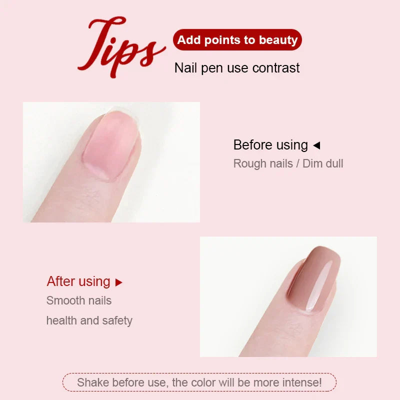 Nagellakstiften Set van 4 Langhoudend Gel Nagellak