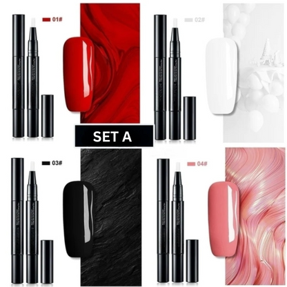 Nagellakstiften Set van 4 Langhoudend Gel Nagellak