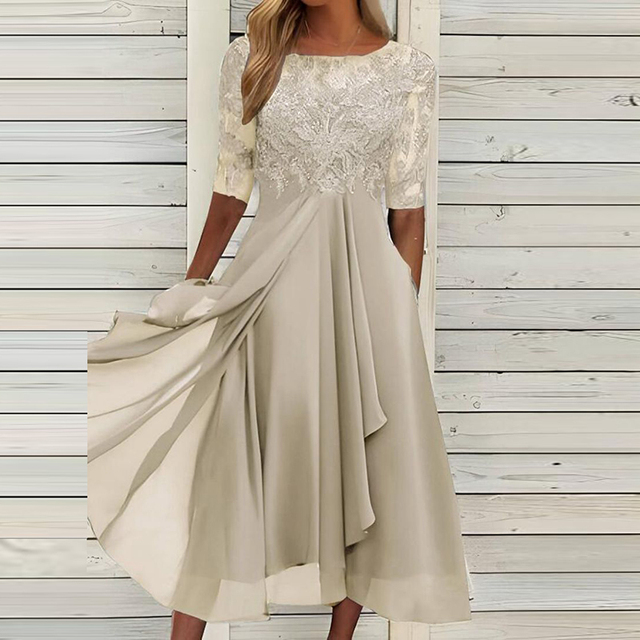 Loveelegance™ – Dames Jurk met Elegante Pasvorm voor Bruiloft Gasten-5