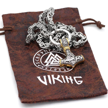 Mannen Ketting Viking Wolf Amulet van Roestvrij Staal