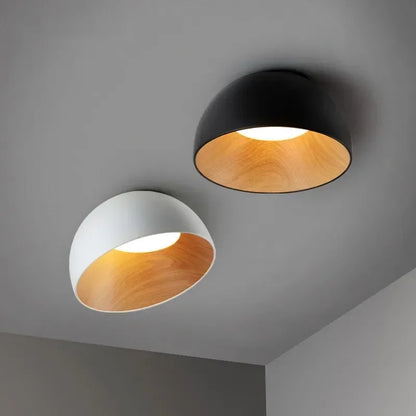 Houten LED Plafondlamp Scandinavisch Design voor Slaapkamer