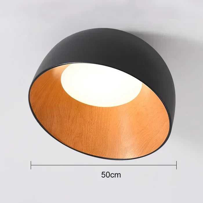 Houten LED Plafondlamp Scandinavisch Design voor Slaapkamer