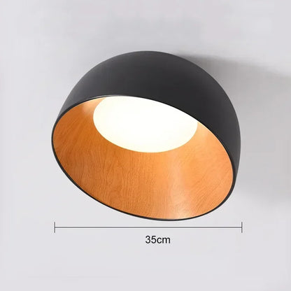 Houten LED Plafondlamp Scandinavisch Design voor Slaapkamer