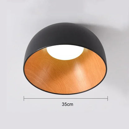 Houten LED Plafondlamp Scandinavisch Design voor Slaapkamer