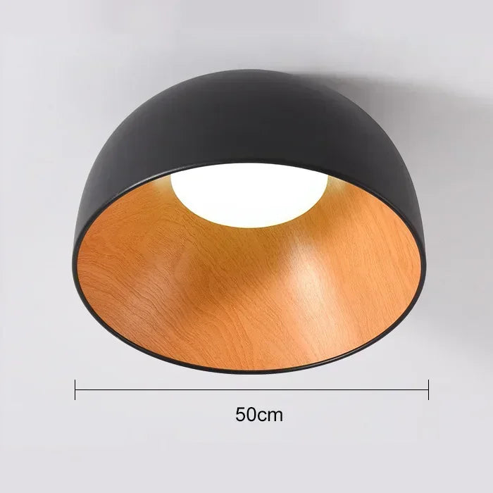 Houten LED Plafondlamp Scandinavisch Design voor Slaapkamer