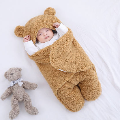 Nuvora Wikkeldoek – Zachte babywikkeldoek van ademend katoen met veilige klittenbandsluiting 0