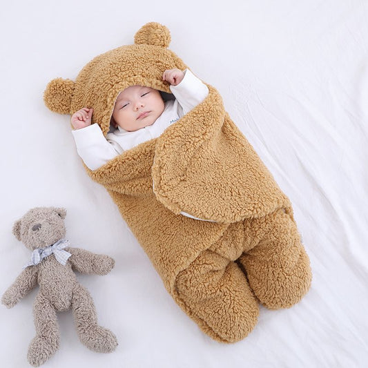 Nuvora Wikkeldoek – Zachte babywikkeldoek van ademend katoen met veilige klittenbandsluiting 0