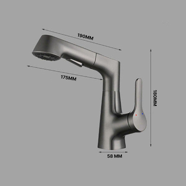 Douche Armatuur met Draaibare Uittrekbare Handdouche