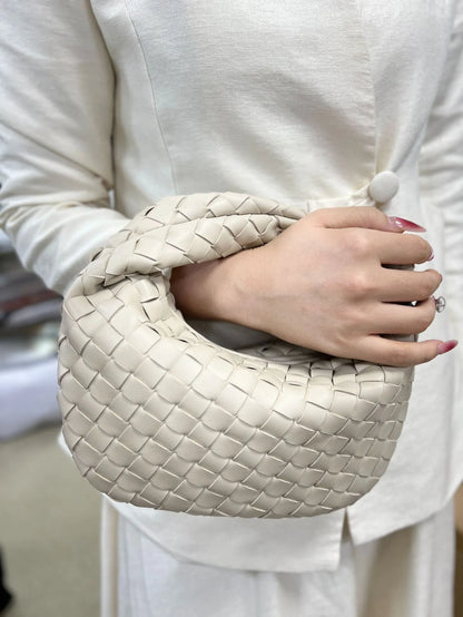 Dames Handtas Vlecht Design PU Leerlook Één Maat