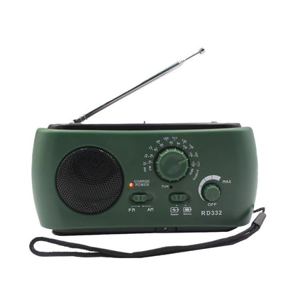 Draagbare Noodradio AM FM met USB Lader en LED Zaklamp Waterdicht