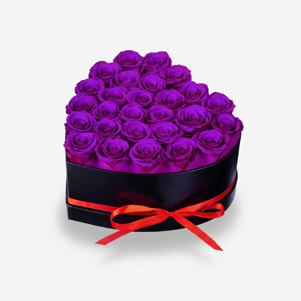 Hartvormige Houten Bloemenbox met Rozen