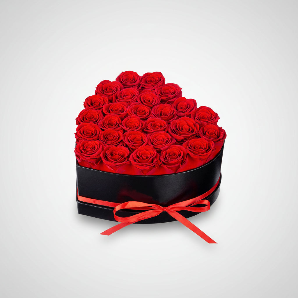 Hartvormige Houten Bloemenbox met Rozen