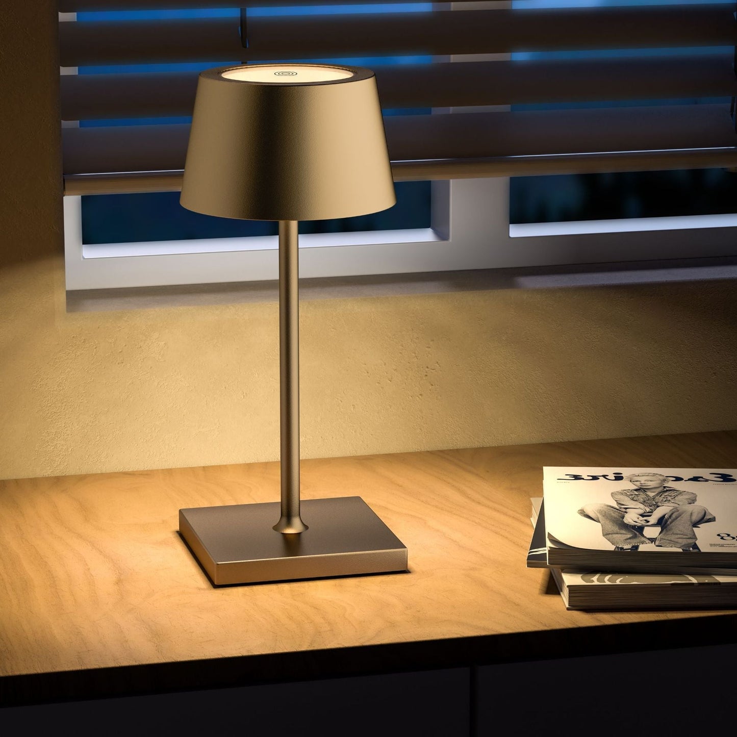 Draadloze Tafellamp Oplaadbaar met USB en LED Licht