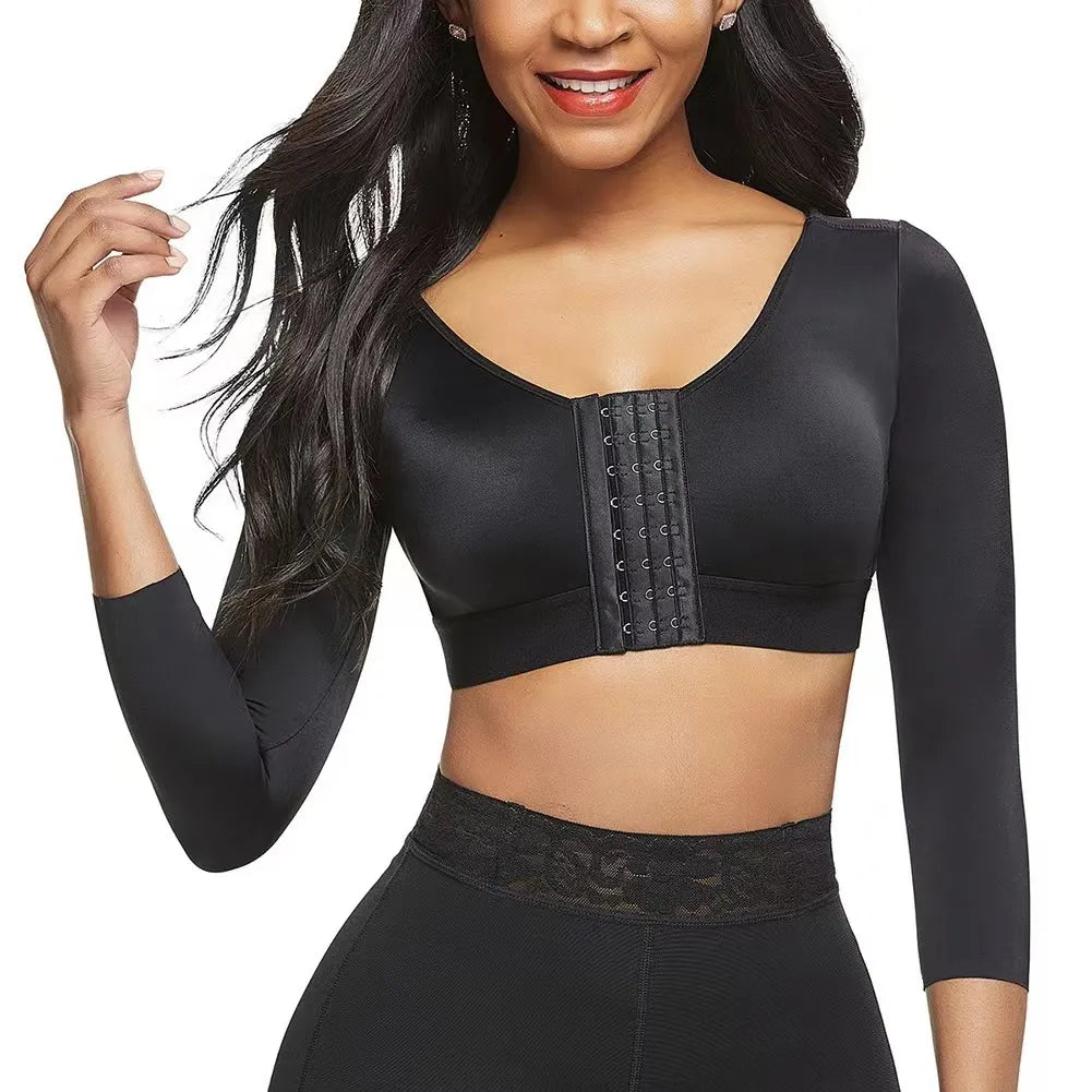 Shapewear Crop Top Mid Sleeve - Comfortabele Compressie voor Elke Dag - Velinix