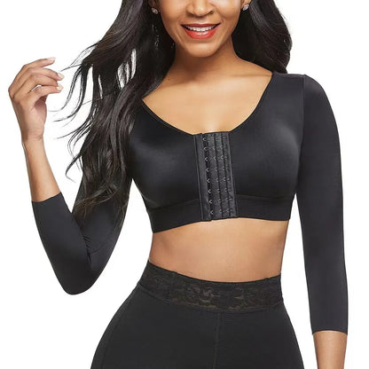 Shapewear Crop Top Mid Sleeve - Comfortabele Compressie voor Elke Dag - Velinix