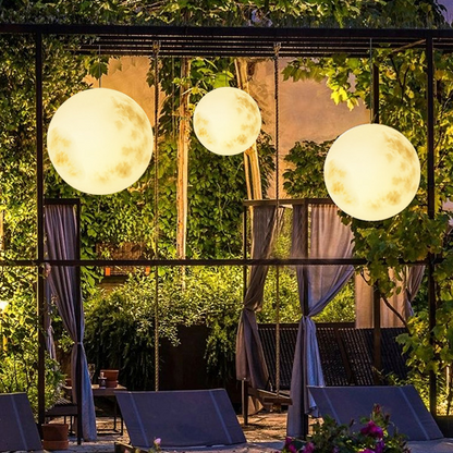 Maanhanglamp voor Buiten Zilveren Design