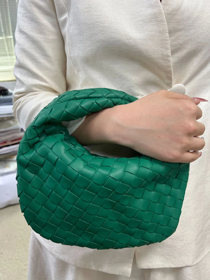 Dames Handtas Vlecht Design PU Leerlook Één Maat