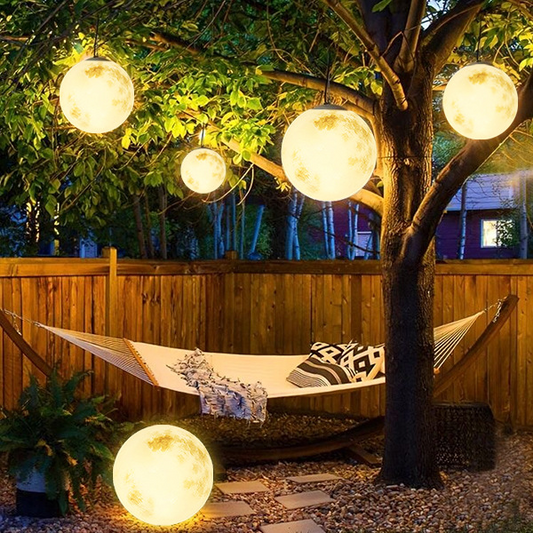 Maanhanglamp voor Buiten Zilveren Design - Velinix