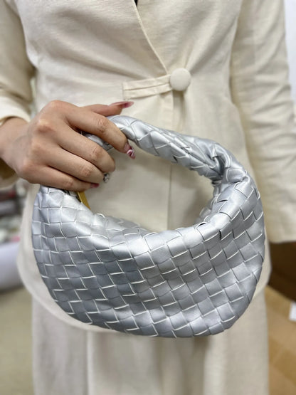 Dames Handtas Vlecht Design PU Leerlook Één Maat