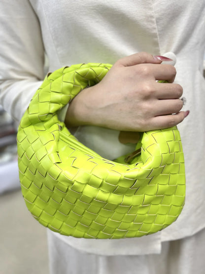 Dames Handtas Vlecht Design PU Leerlook Één Maat