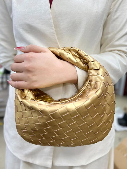 Dames Handtas Vlecht Design PU Leerlook Één Maat
