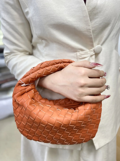 Dames Handtas Vlecht Design PU Leerlook Één Maat