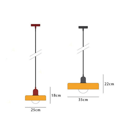 Kleurrijke Hanglamp Modern Glazen Design voor Woonkamer