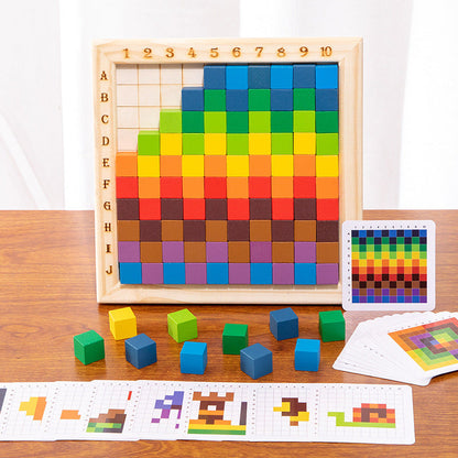 Montessori Blokken Leerdoel Cijfers en Kleuren voor Kinderen