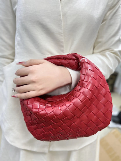 Dames Handtas Vlecht Design PU Leerlook Één Maat