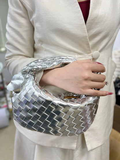 Dames Handtas Vlecht Design PU Leerlook Één Maat