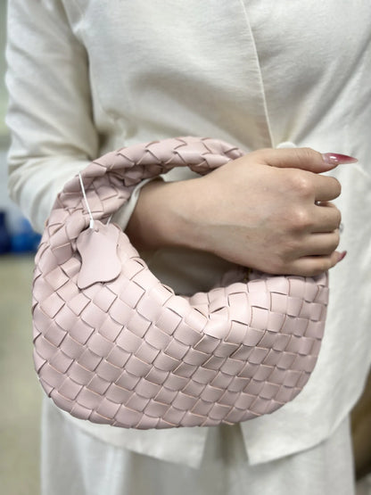 Dames Handtas Vlecht Design PU Leerlook Één Maat