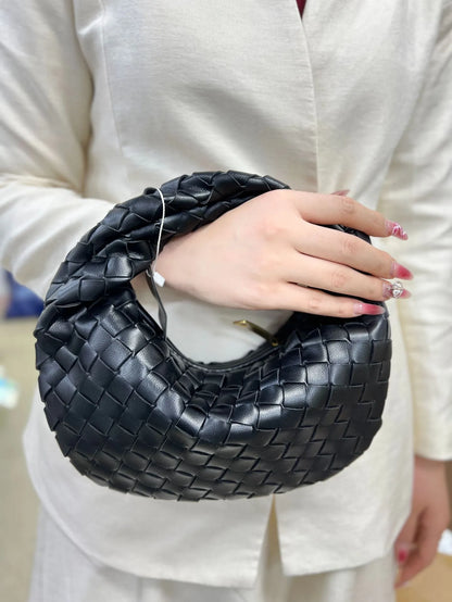Dames Handtas Vlecht Design PU Leerlook Één Maat