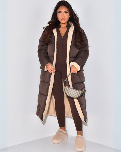 Dames Winterjas Omkeerbaar – Dubbelzijdig Design met Flatterende Snit