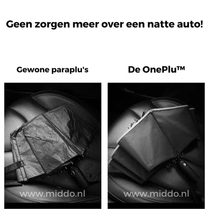 Automatische Paraplu Winddicht met Reflecterende Rand Elegant Design
