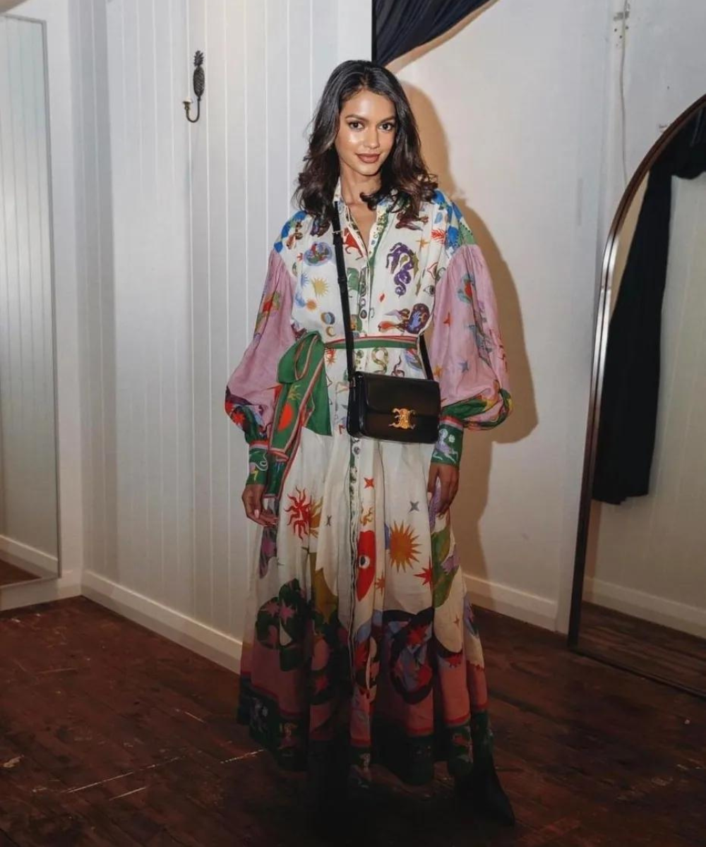 Maxi Jurk Elegante Italiaanse Stijl voor Vrouw