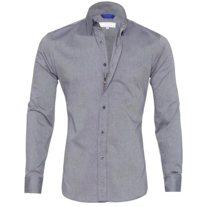 Roberto™ – Heren Overhemd Kreukvrij met Ritssluiting voor Stijlvol Comfort-2