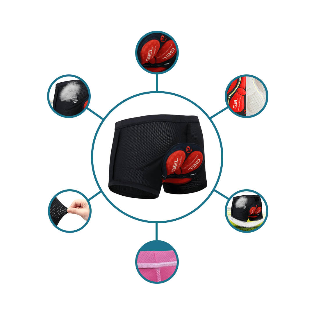 Bikershorts Ademend en Antischuur voor Langere Ritten