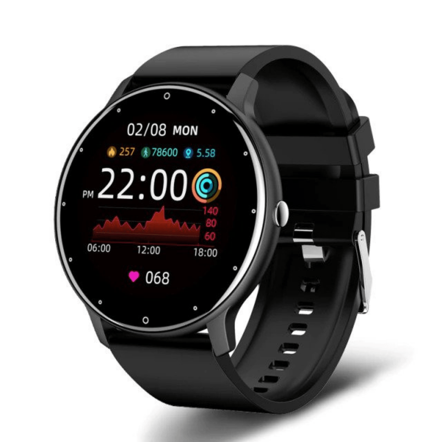 Smartwatch met Hartslagmeter en GPS Tracker voor Dagelijks Gebruik - Velinix