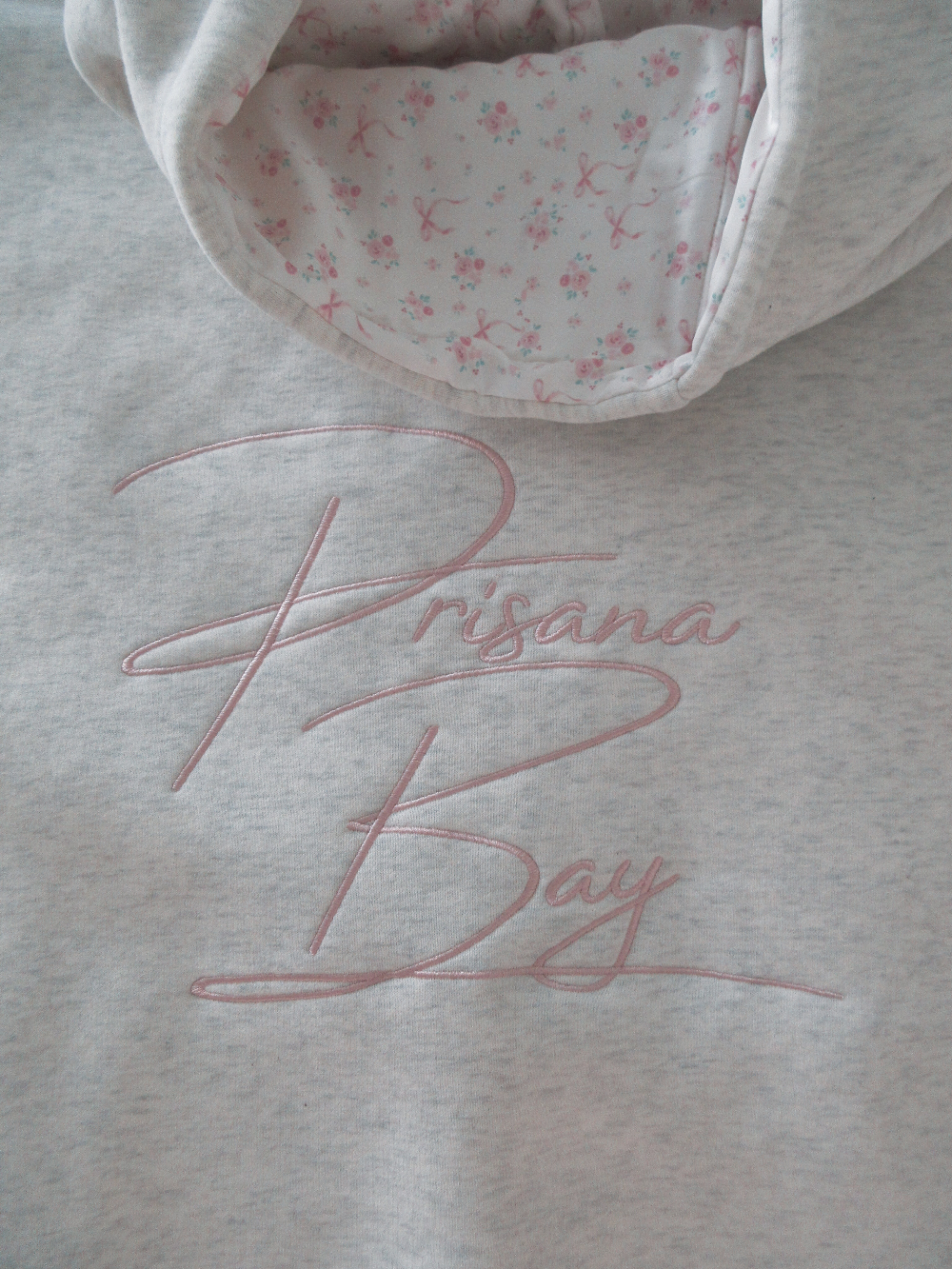 Dames Hoodie Katoen Roze Strikje Casual