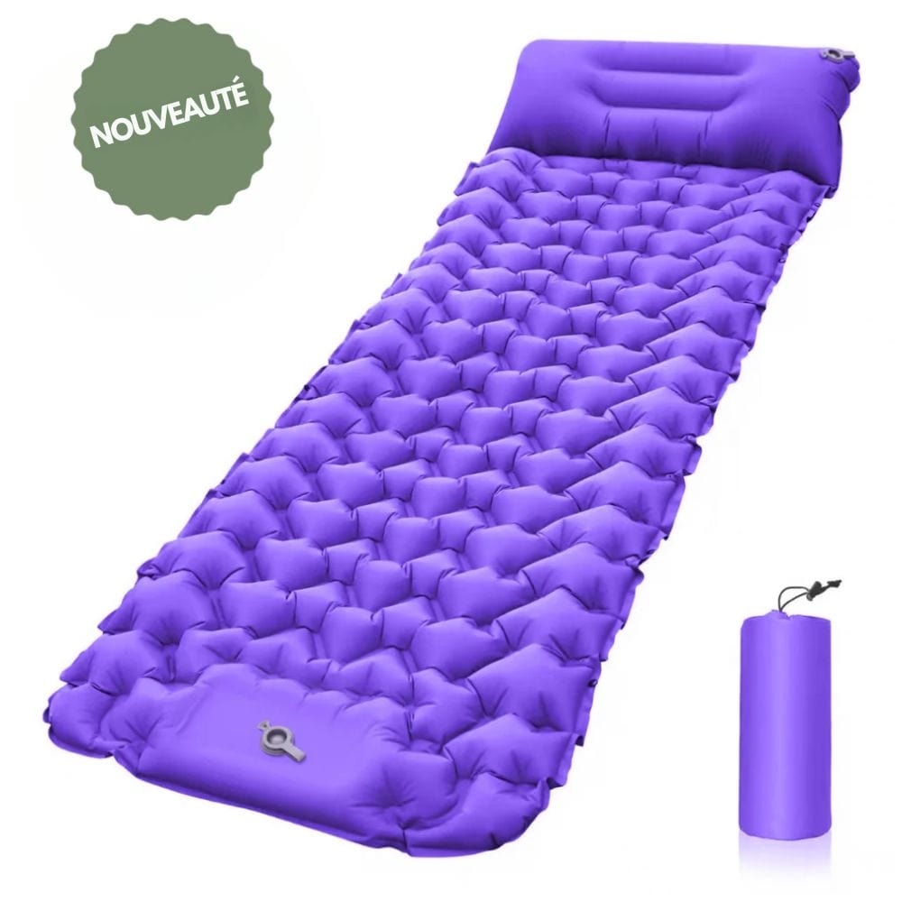 Opblaasbaar Kampeermatras met Voetpomp en Kussen – Licht & Waterdicht 4