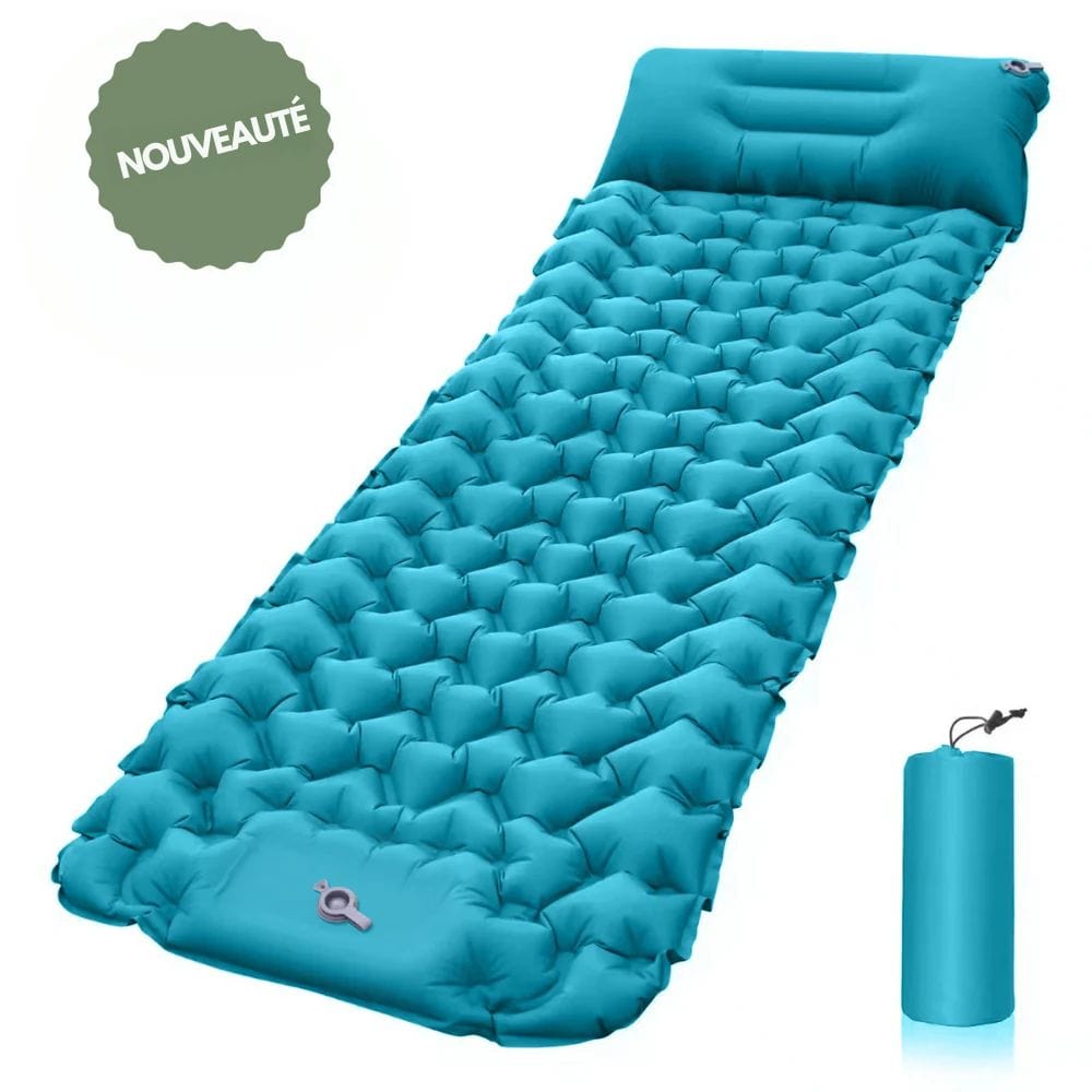 Opblaasbaar Kampeermatras met Voetpomp en Kussen – Licht & Waterdicht 5
