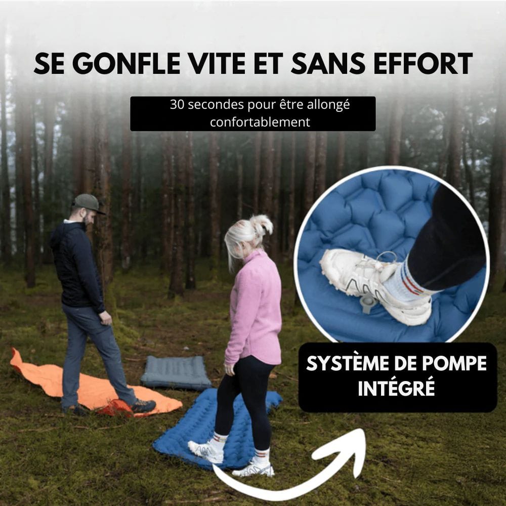 Opblaasbaar Kampeermatras met Voetpomp en Kussen – Licht & Waterdicht 6