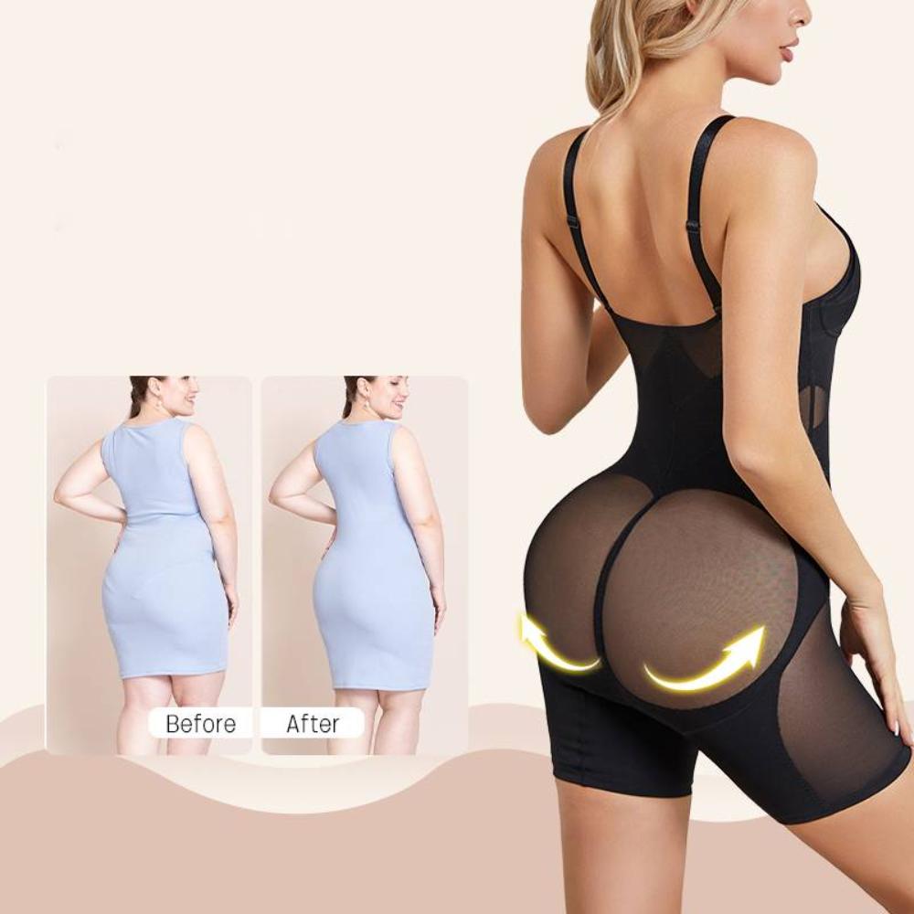 Buikcontrole Bodysuit voor Vrouw - Open Kruis Lichaamsvormer voor Slanke Buik