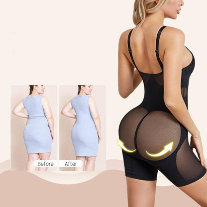 Buikcontrole Bodysuit voor Vrouw - Open Kruis Lichaamsvormer voor Slanke Buik
