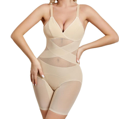 Buikcontrole Bodysuit voor Vrouw - Open Kruis Lichaamsvormer voor Slanke Buik